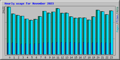 Hourly usage for November 2023