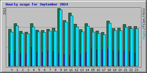 Hourly usage for September 2024