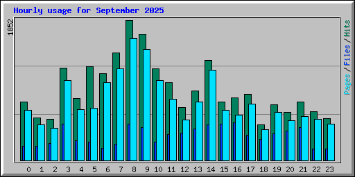 Hourly usage for September 2025